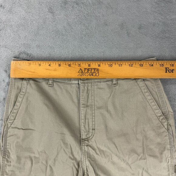 Lee Relaxed Fit Short High Rise Womens Carpenter Utility Hiking Tan Stretch Y2K - Picture 8 of 9